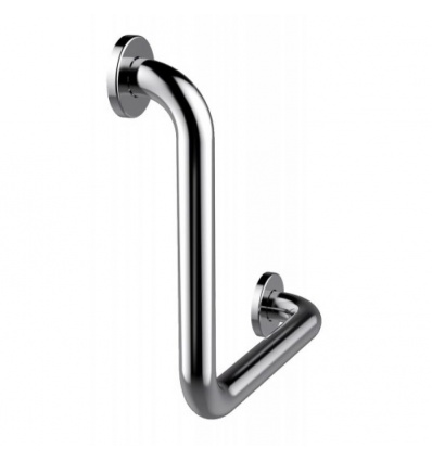 Barre dappui coudée 90° 2 points Inox Care 400 x 400 mm