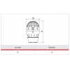 Tête thermostatique à bulbe liquide R470 Giacomini R470X001