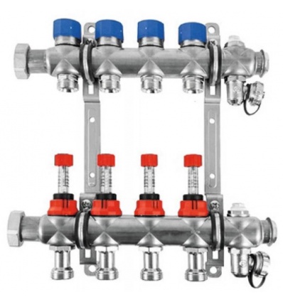 Collecteur FBH pour chauffage par le sol euro-cône 2 circuits