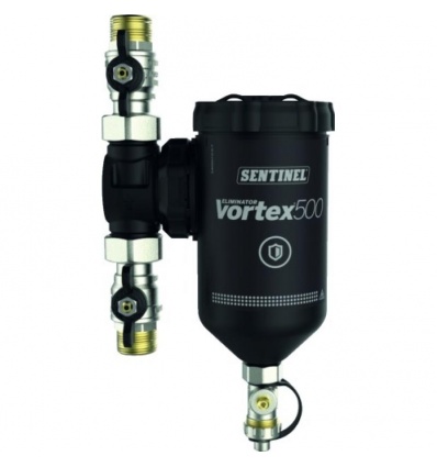 Filtre Eliminator Vortex 500 pour une filtration puissante en installation moyenne ,compact, débit 50 l/min raccords 1"