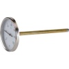 Thermomètre horizontal Ø 100 plongeur longueur 200 mm