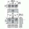 Ferrure dassemblage acier nickelé x100