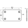 Plaque de fixation entraxe 32mm zingué B250