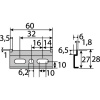 PLAQUETTE DE FIXATION CAMAR - 60x26 mm- Boite de 800