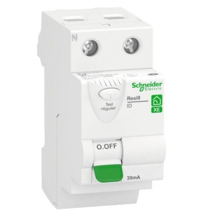 Interrupteur différentiel Resi9 2P 63A 30mA Type AC embrochable XE