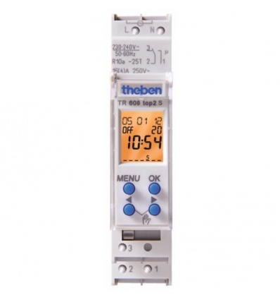 Interrupteur horaire programmable digital Top 2 1 module 608