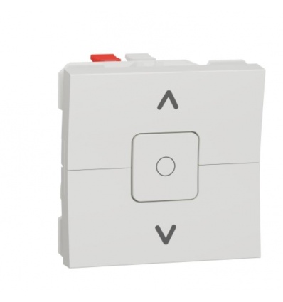 Interrupteur volet-roulant 3 touches 6 A 2 modules blanc Unica