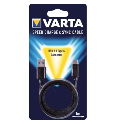 Câble USB + USB 3,1 type C 1 m Varta