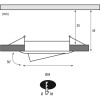 Kit 3 spot LED dimm rond orientable 3x6,8W 2700K 230V Ø83mm alu tord/alu zinc