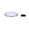 Kit spot à encastrer LED Areo IP44 rond nickel 1x8 W 3000°K Ø 120 mm