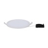 Kit spot à encastrer LED Areo IP44 rond nickel 1x8 W 3000°K Ø 120 mm