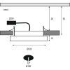 Kit spot à encastrer LED Areo IP44 rond blanc 1x12 W 3000°K Ø 180 mm