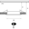 Kit spot à encastrer LED Coin Slim IP65 6,8 W blanc