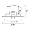 Spot encastré LED IP65 4000°K 600 lm