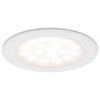 Kit 2 spots encastrés pour meubles LED 2x2,5W rond chromé