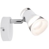 Spot LED Clear 2 x 4,3 W blanc dépoli/chromé