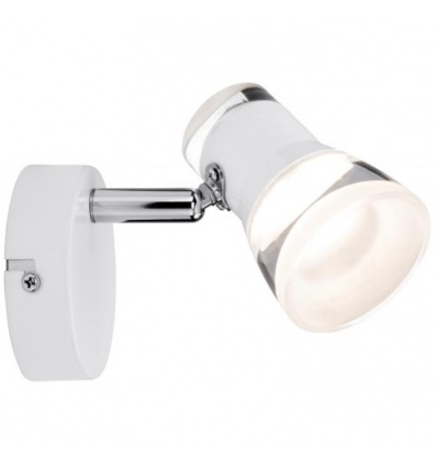 Spot LED Clear 3 x 4,3 W blanc dépoli/chromé