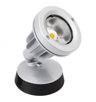 Spot LED extérieur Koala 13W 3000°K argent métalique