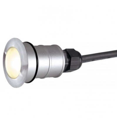 Spot encastré de sol Power Trail-Lite LED rond inox 316 1W 3000K IP67