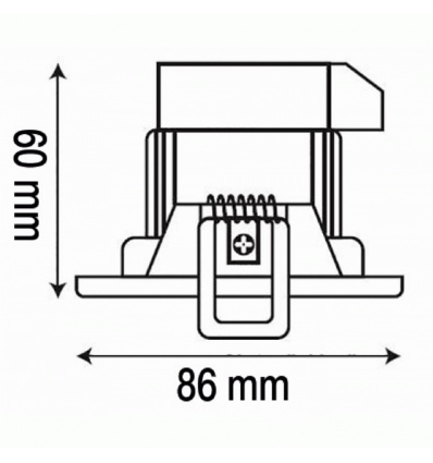 Spot encastré orientable/non dimmable LED 3000°K 5 W