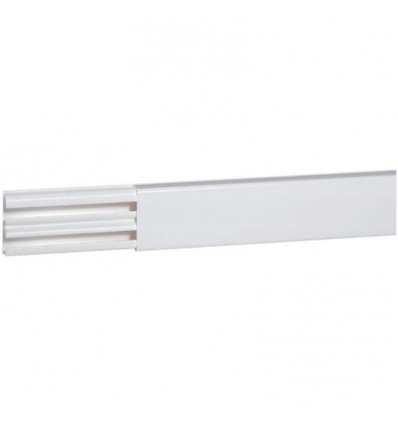 Moulure DLPlus 40x12,5 2 compartiments longueur 2,10 mètres blanc