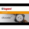 Poussoir double dooxie 6A 250V finition blanc