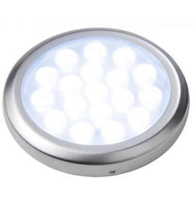 Spot LED Sunny HE 1,3 W 12 V 5000 K Ø 58 mm 18 LED gris métallisé