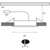 Spot encastré LED Ø79mm alu 6,8W