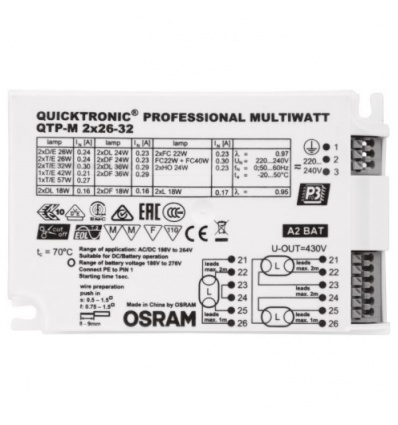 Ballast électronique Quicktronic Multiwatt 2x26-32