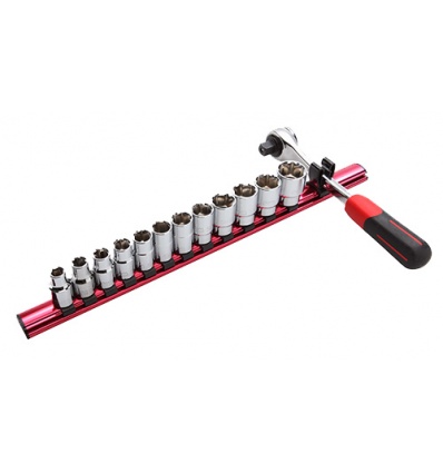 Jeu de 13 outils 12 sur rack aimanté Sam Outillage 75SH13NZ