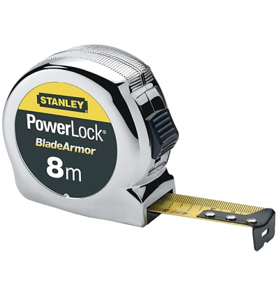 Gamme Stanley mètre à ruban avec blocage Stanley Powerlock blade armor