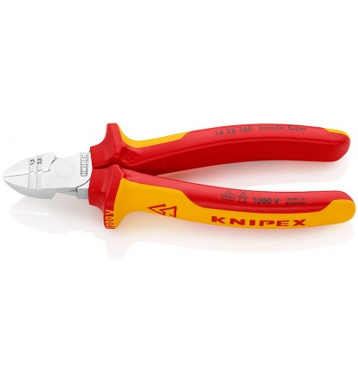 Pince à dénuder coupante de côté Knipex 1000 V