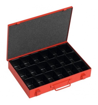 COFFRET RANGEMENT 335 X 250 X 53 - 18 CASIERS THERMOFORMES