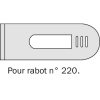 Fers de rabots métalliques n° 9,5 et 220