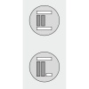 Guidage bas pour 2 portes pour Clipo 15 et Clipo 16