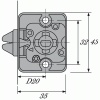 Serrure de rideau d armoire à loquet à cylindre 6195 - Prestige 2000 pour cylindre interchangeable Z23 Ø18