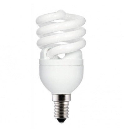 Lampe fluocompacte spirale T2 E27 12W 6500k