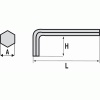 Clés mâles coudées longues pour empreinte 6 pans sphérique 369 B - T 10