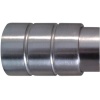 Embouts d'extrémité diamètre 28 mm finition nickel mat style Cylindre ligne Tendance