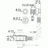 Intercalaire de bonde universel pour orifice Ø 25 et 31 blanc