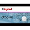 Plaque carrée dooxie 4 postes finition blanc