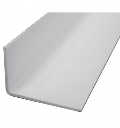 Cornière inégale - profil en L asymétrique PVC longueur 2,6m finition blanc 30 x 70mm