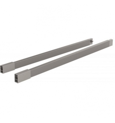 Kit de tringles pour tiroir à casseroles ArciTech longueur 270 mm coloris anthracite - livré avec fixations avant