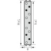 Grille de ventilation extérieure à combinaison à sceller type M114