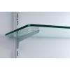 Console droite ST aluminium pas de 37 mm finition argent longueur 350 mm