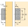 Serrure de porte double à cylindre - Prestige 2000 pour cylindre interchangeable Z23 Ø18