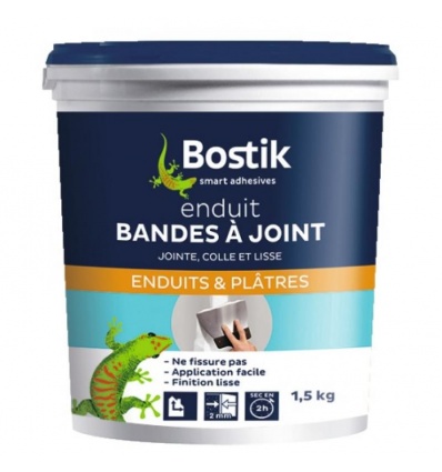 Enduit bandes à joint pour plaques de plâtre pot 1,5 kg