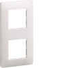 Essensya Plaque 2 postes réversible entraxe 71mm Blanc