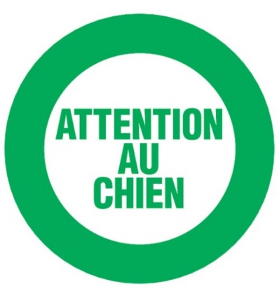 DISQUE D.80 ATTENTION AU CHIEN