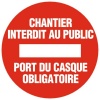 Disque rouge d'interdiction, diamètre 80 mm, désignation ''Privé''